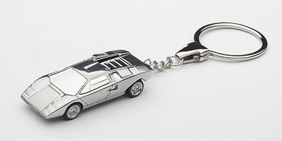 Lamborghini Countach Chrome Keychain- AA3915