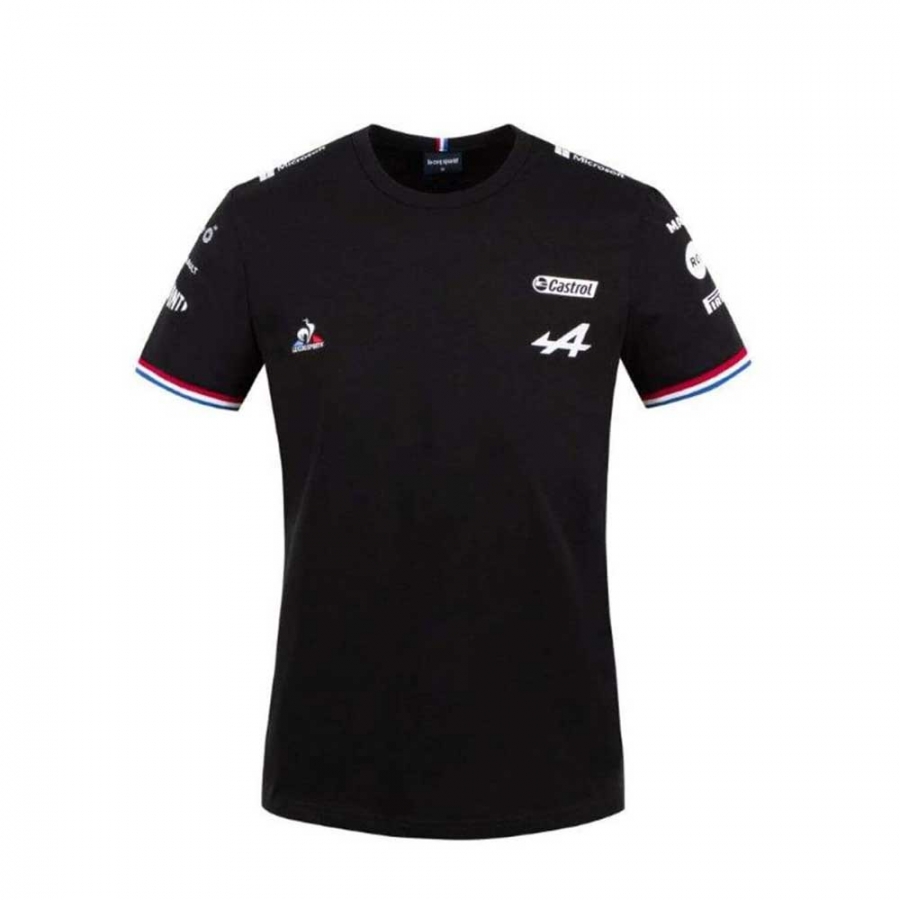 Alpine F1 Racing Black Team Tee Shirt 2021- AP1112