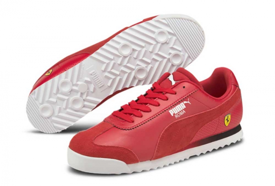 Scuderia Ferrari Roma Mens Red Sneakers- FR1651