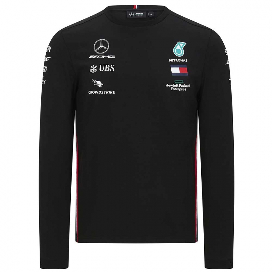 MercedesAMG Petronas F1 Team Long Sleeve Black Tee Shirt 2020 MZ0115