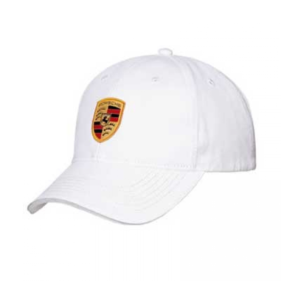 Porsche Crest White Hat- PR6513