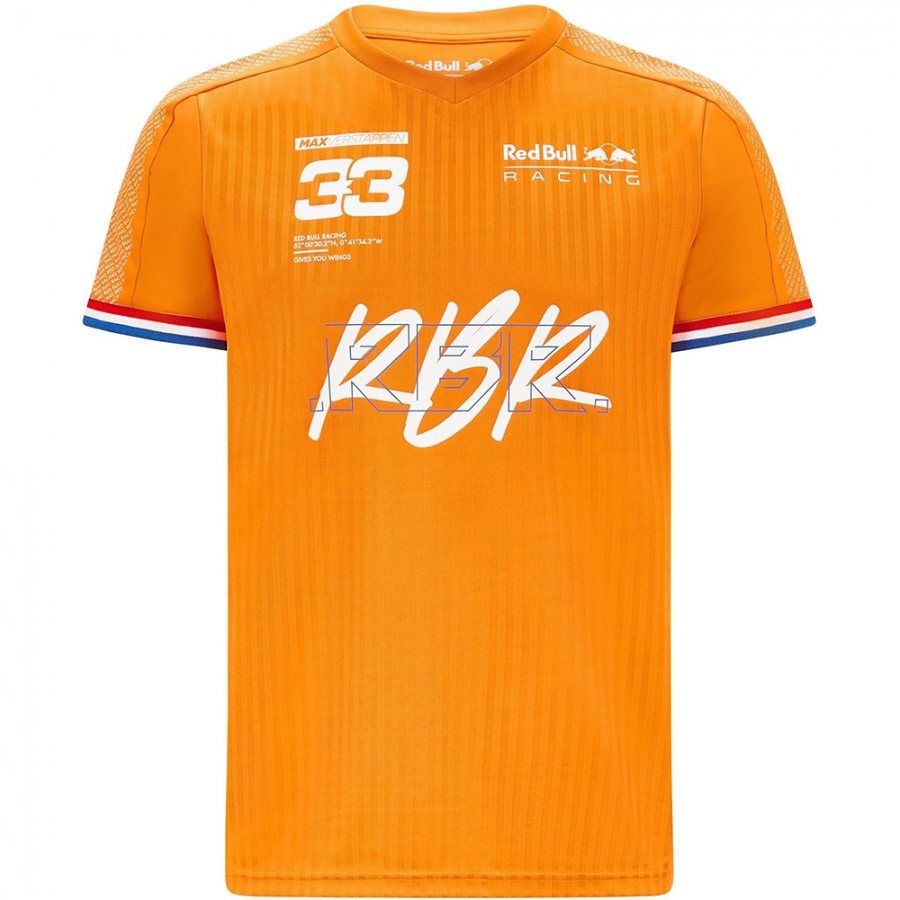 Red Bull Racing F1 Max Verstappen Orange Army Tee Shirt 2020 RB0112