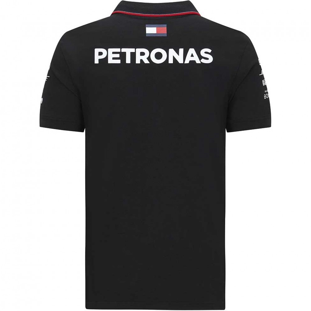 Mercedes-AMG Petronas F1 Team Black Polo Shirt 2020- MZ0211